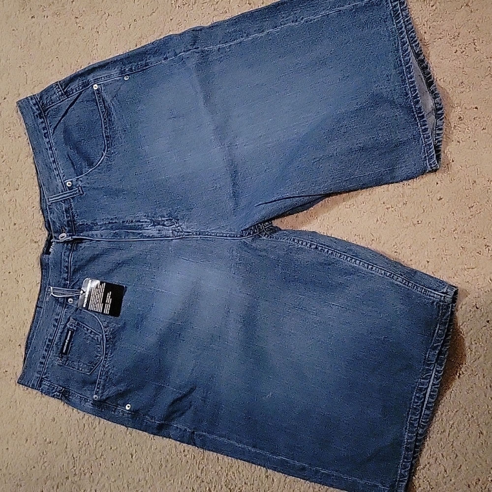 NWT New Rocawear Denim Jean Shorts Size 46 Light Blue
